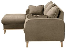 Divano angolare marrone chiaro (angolo sinistro) Beata - Ropez