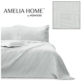 Copriletto grigio chiaro in microfibra con rivestimento trapuntato 220x240 cm Ophelia – Restilo