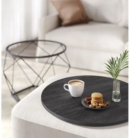 Set di 2 tavolini da salotto TALIA neri