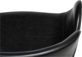 Sedia da pranzo nera in imbottito con braccioli Gaia – DAN-FORM Denmark