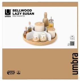 Organizer da bagno in legno in colore naturale Bellwood - Umbra