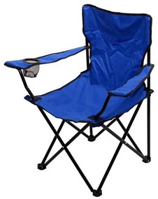 Sedia da campeggio pieghevole blu