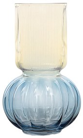 Vaso arredo vetro 30 cm base a sfera