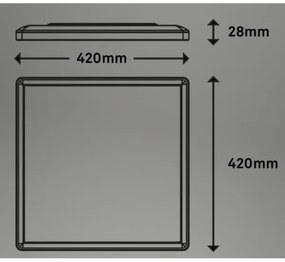 Briloner 7091-416 - Plafoniera LED RGBW dimmerabile SLIM LED/22W/230V + TC