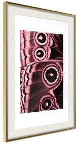 Poster  Butterfly Wings  Cornice Quadri Cornice d'oro con passe-partout, Larghezza x Altezza Home decor 30x45