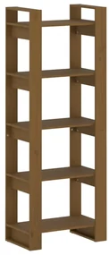 Libreria/divisorio marrone miele 60x35x160 cm legno massello