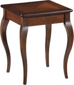 Tavolino da caffè Padova C in noce scuro - L45 x l45 x h55 cm