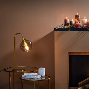 Lampada da tavolo color bronzo (altezza 50,5 cm) Rakel - Light &amp; Living