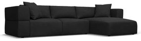 Divano angolare nero, angolo destro Esther - Milo Casa