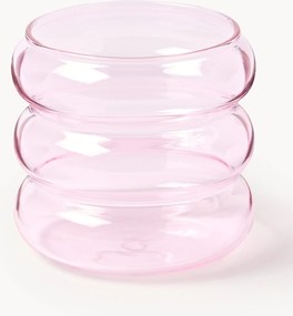 Set di 4 bicchieri piccoli in vetro soffiato borosilicato Bubbly
