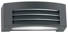 Applique moderno da esterno DENVER-AP nero IP54 E27 INTEC
