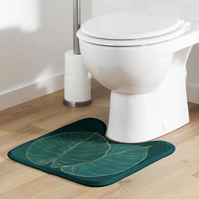 Tappetino da bagno verde scuro 45x45 cm Jade - douceur d'intérieur