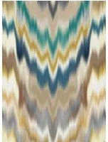 Osborne & Little Carta da parati Irisa - Petrol/ Gold