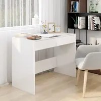 Scrivania Bianco Lucido 101x50x76,5 cm in Truciolato 809563