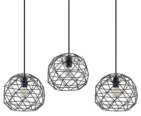 Paridimo 3 Lampada a Sospensione Black - Lindby