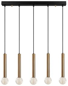 Lampadario a cavo TEMPO 5xE27/40W/230V dorato
