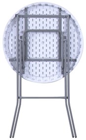 CATE - tavolo catering rotondo in acciaio e abs