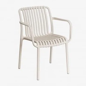 Confezione da 4 sedie da giardino con braccioli Wendell Tapioca - Sklum