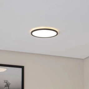 TK Lighting Pannello LED Aqua, Ø 30 cm, nero, metallo/plastica, CCT dimmerabile