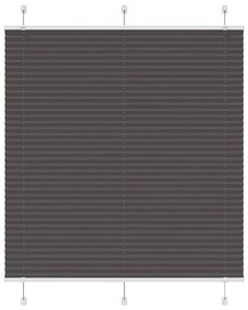 Tenda Plissettata Nera 115x150 Cm Larghezza Tessuto 114,4 Cm /