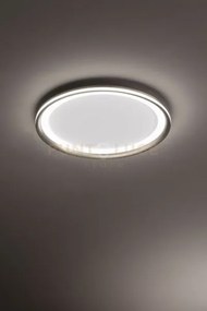 Plafoniera edge in alluminio colore grigio a led 66w 4620lm - 3000k...