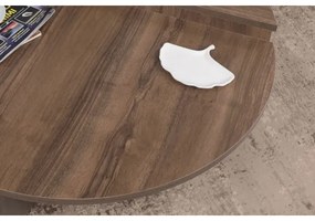 SET 2x Tavolino PODIUM marrone