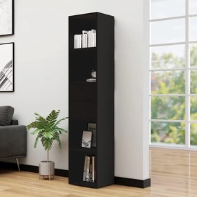 Libreria Nera 36x30x171 Cm İn Legno Multistrato /