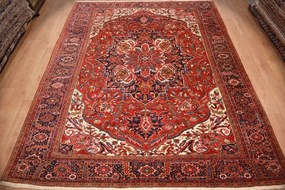 Heriz Tappeto 400 x 300 (Iran) Annodato A Mano