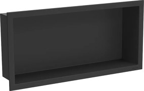 Mexen X-Wall-R mensola a nicchia con flangia 45 x 20 cm, nera - 1970452010
