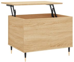 Tavolino salotto rovere sonoma 60x44,5x45 cm legno multistrato