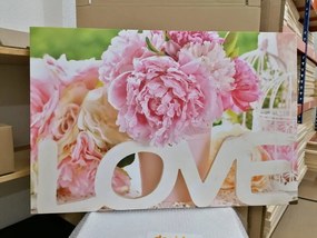 Stampa su tela – Con scritta romantica Love