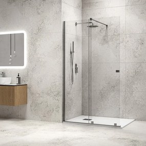 Kamalu - Box doccia walk in scorrevole 170 cm finitura cromo | KNM4000W-C