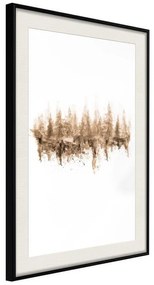 Poster  Reflection in Water  Cornice Quadri Cornice nera con pass-partout, Larghezza x Altezza Home decor 20x30