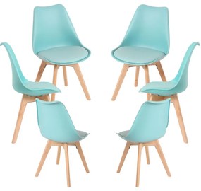 Pack 6 Sedie Synk Basic - Acqua Verde
