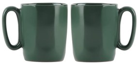 Tazze in set per espresso in verde scuro in gres 2 pz 80 ml Fuori – Vialli Design