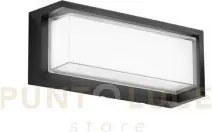 Applique led block nero rettangolare 24w 3210lm cct 3000 e 4200 e 6...