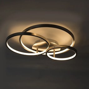 Plafoniera moderna in acciaio con LED e dimmer - Rondas