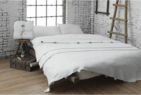 Copriletto color crema in vello 150x200 cm Pom Pom – Mijolnir