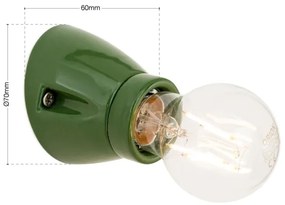 Orion - Lampada da parete FROST 1xE27/60W/230V verde