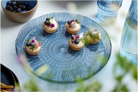 Piatto da portata in vetro blu ø 30 cm Kusintha - Bitz