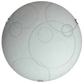 Plafoniera LED neoclassico Droop, bianco Ø 40 cm LUMICOM