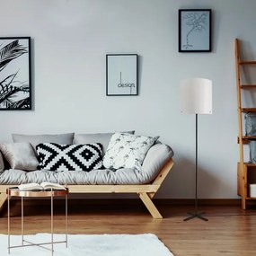 Rabalux 74011 - Lampada da terra IZANDER 1xE27/40W/230V bianco/nero