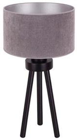 Duolla - Lampada da tavolo LYON 1xE27/15W/230V diametro 30 cm grigio