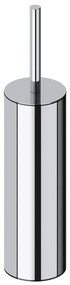 Portascopino loop H 37.5 cm in inox argento