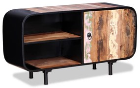 Mobile Porta Tv İn Legno Di Recupero 90x30x48 Cm /