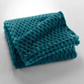 Coperta blu in microflanella 125x150 cm Mini Frosty – douceur d'intérieur
