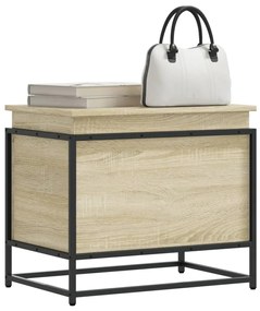 Contenitore Con Coperchio Rovere Sonoma 60x40x51,5cm Truciolato /