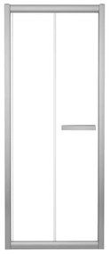 Porta doccia pieghevole Namara L 80 x H 195cm, Sp. 8 mm in vetro vetro senza finitura / trasparente profilo cromo