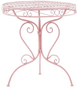 Set balcone in metallo rosa tavolo e 2 sedie ALBINIA Beliani