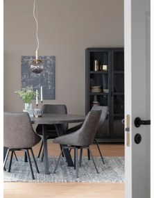 Vetrina in rovere nero 95x195 cm Everett - Rowico